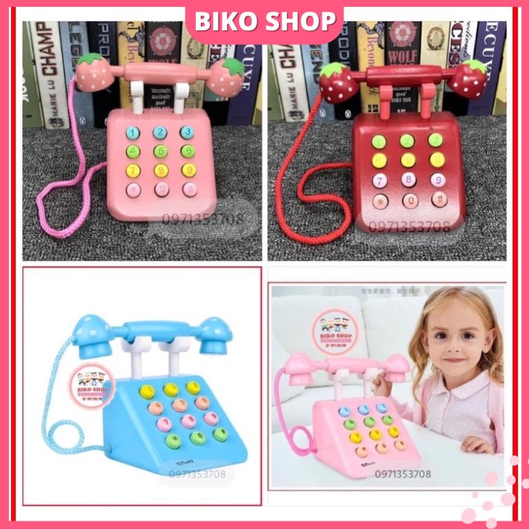 Đồ chơi điện thoại bằng gỗ cho bé