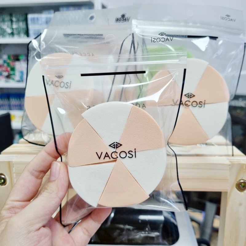 Bông phấn ướt tam giác nhỏ Vacosi Bp28