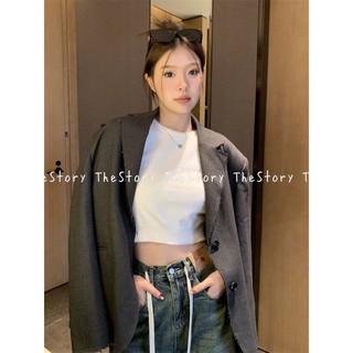 Áo dáng croptop lông mịn [STORY] A2825 (ảnh thật)