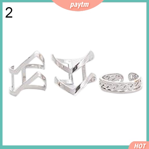 (PTM) Set 3 nhẫn đeo tay phong cách Bohemian cổ điển dành cho nữ