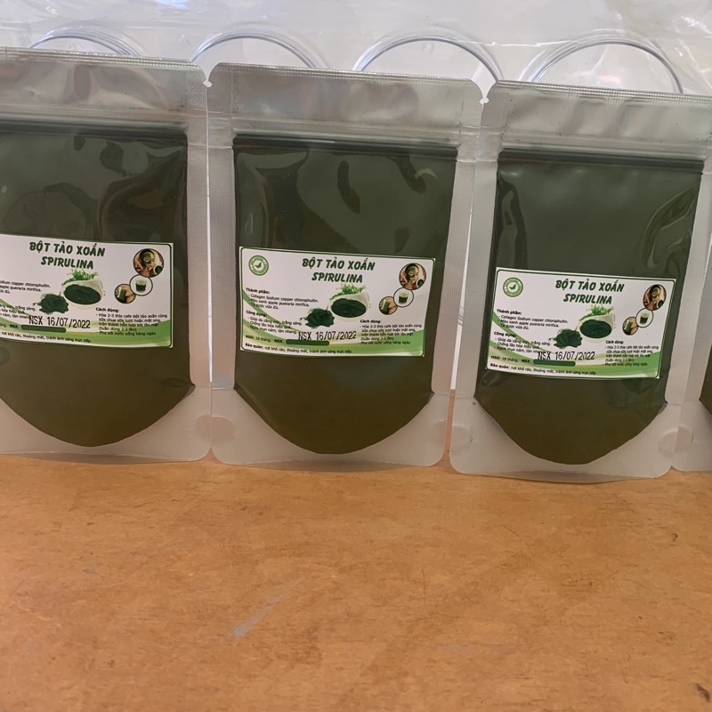 Diệp lục Collagen ( bột tảo xoắn) gói 100g