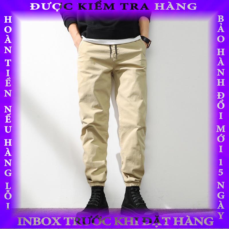 Quần Jogger Kaki Nam Cao Cấp VICENZO Bo Gấu Trẻ Trung Chuẩn Hàng Xuất, Quần Kaki Nam - Mã QJKN01 hanthien