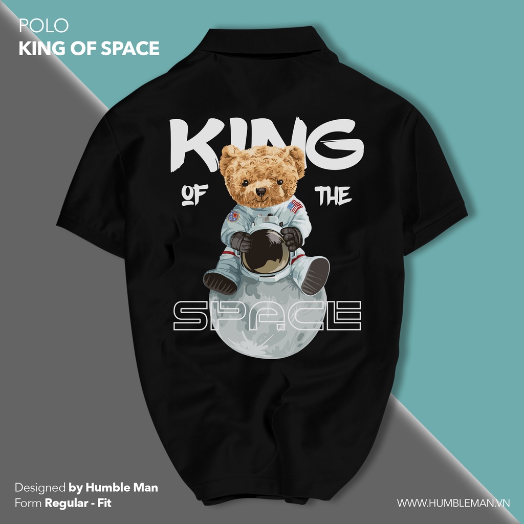 Áo Polo KING OF THE SPACE vải cá sấu Cotton xuất xịn, chuẩn form, trẻ trung - thanh lịch - Humble Man
