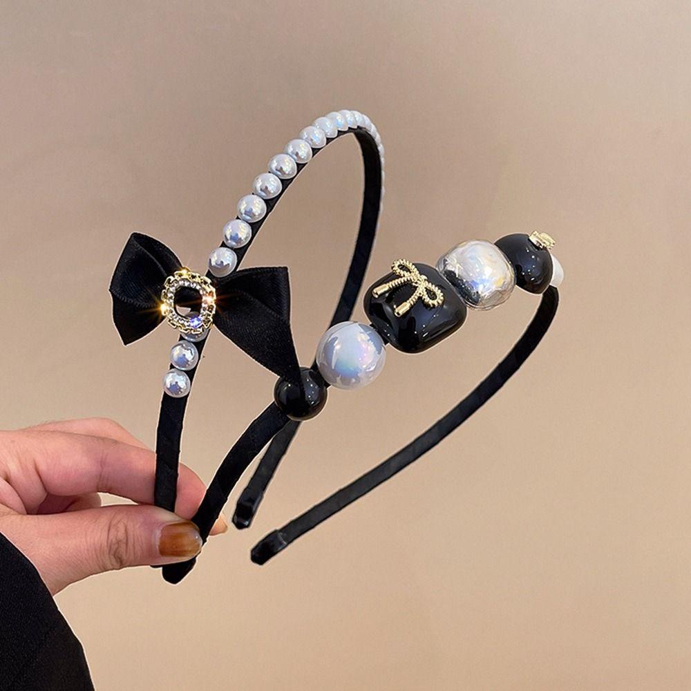 Băng Đô Cài Tóc Vải Đính Nơ Phong Cách Hàn Quốc Cá Tính