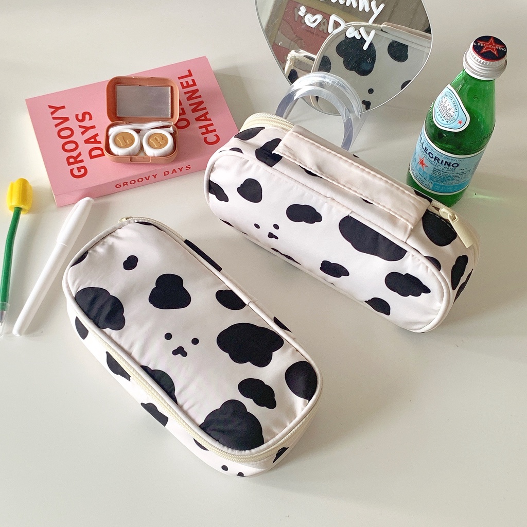 Túi Đựng Bút Chì Bằng Vải Canvas Sức Chứa Lớn Tiện Dụng