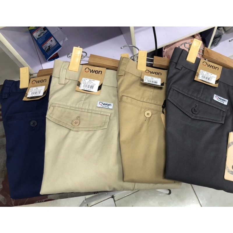 Xả 4 mã quần kaki nam owen chất liệu cotton cao cấp co giãn trẻ trung, dáng đứng năng động lịch lãm