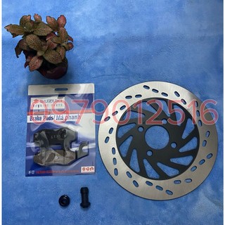 Combo đĩa thắng, bố thắng và 2 cao su heo Suzuki Axelo, X-Bike, Viva Fi, Hayate, Hayate SS, Impulse, Revo, Shogun, Viva