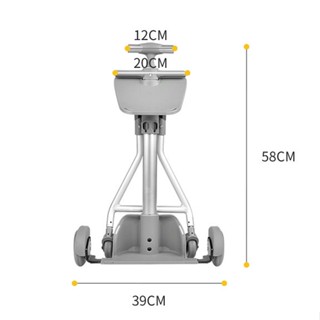 Vali du lịch kiêm xe ngồi 20inch có khóa hải quan chắc - ảnh sản phẩm 8