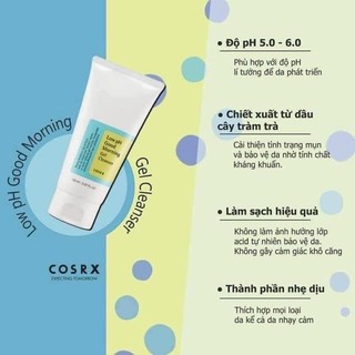 Sữa rửa mặt Cosrx Good Morning Low PH Cleanser 150ml