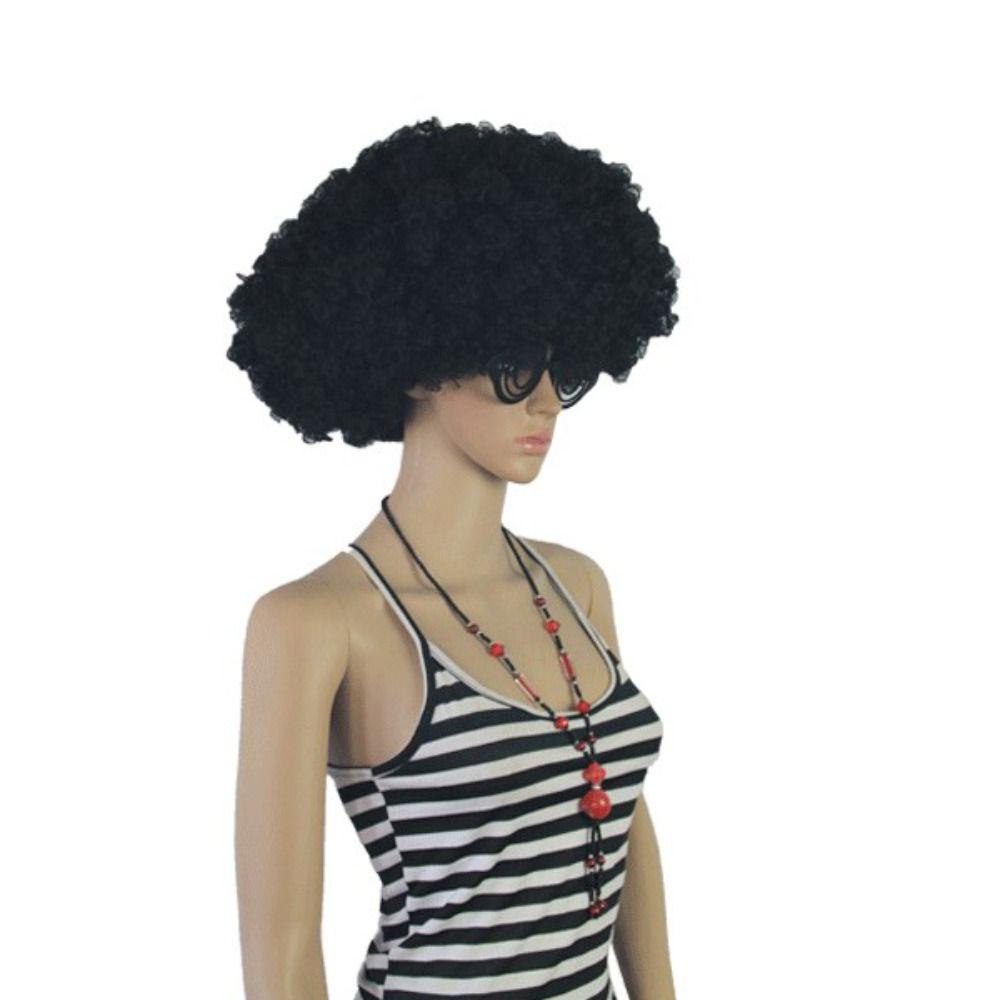 ANEMONE Tóc Giả Màu Đen Bằng Sợi Tổng Hợp Dùng Hóa Trang Tiệc Halloween