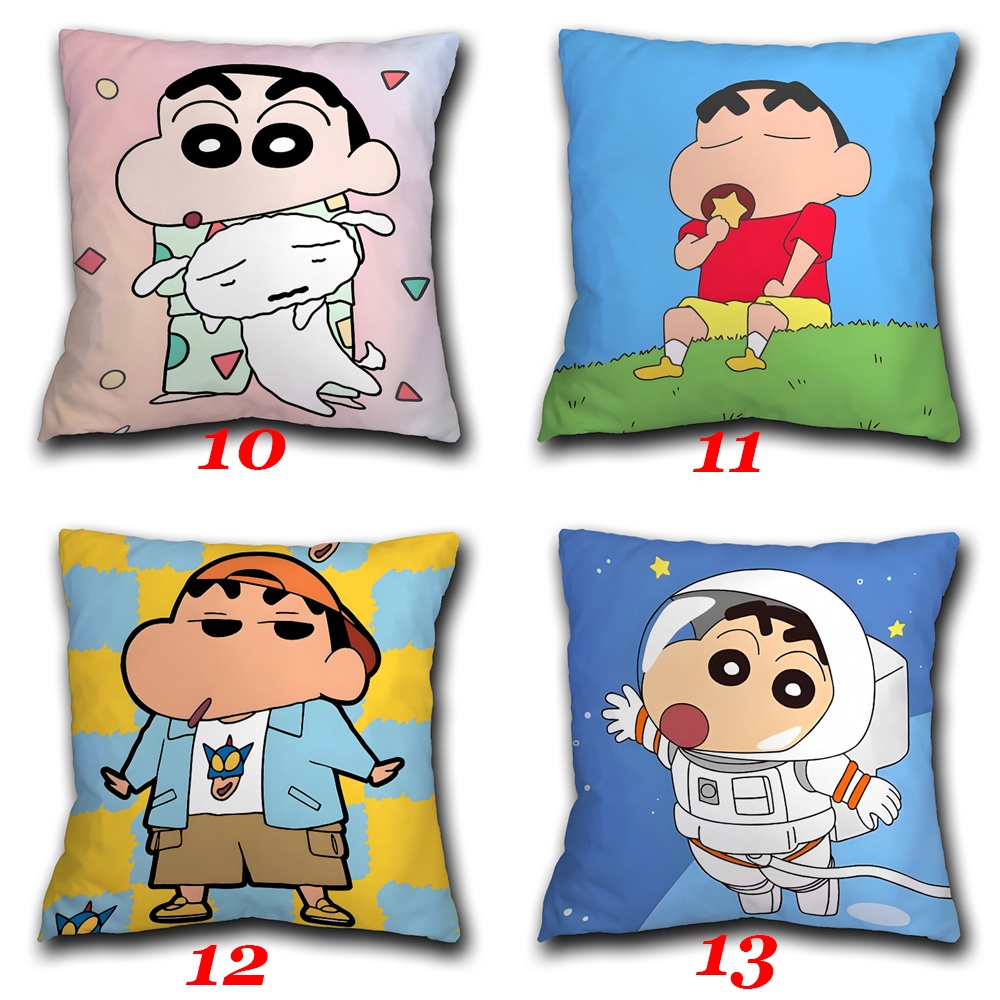 Vỏ Gối Polyester Một Mặt In Hình Cậu Bé Bút Chì Shin-chan Dễ Thương Trang Trí Nhà Cửa / Xe Hơi