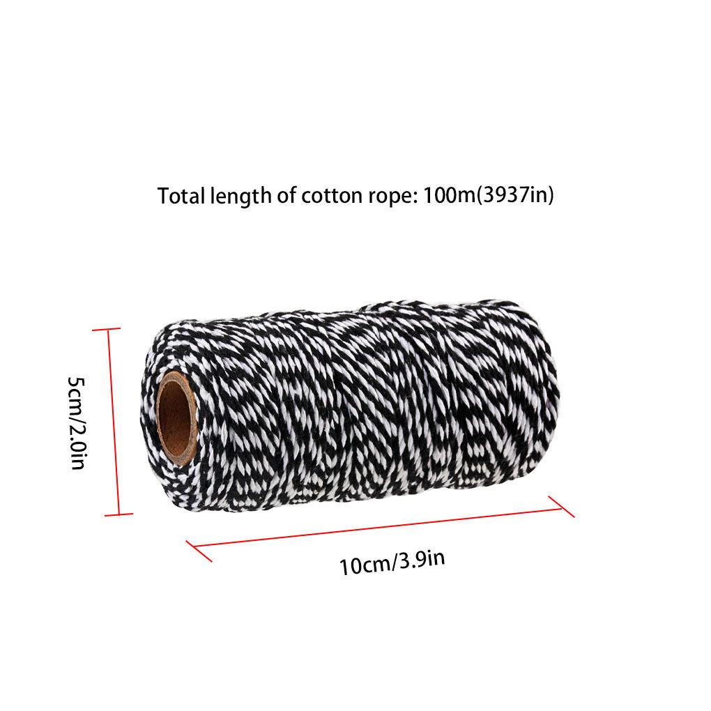 Cuộn Dây Cotton 2mm 100M Dùng Làm Đồ Thủ Công DIY