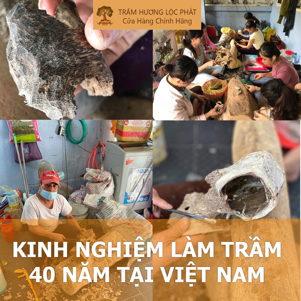 Nhang Trầm Hương Tự Nhiên Trầm Hương Lộc Phát Cao Cấp Nhang Trầm Sạch Loại 2 Hộp 100 cây