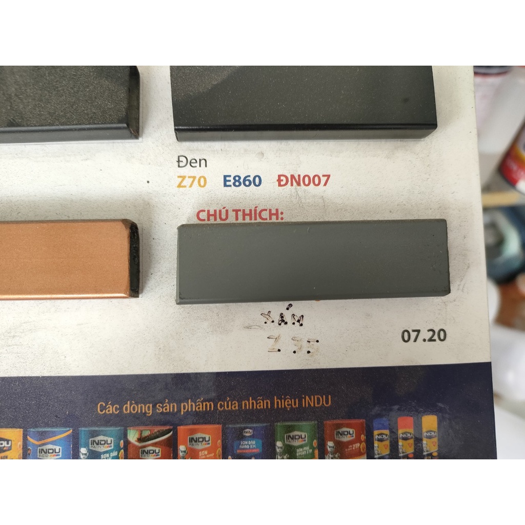 SƠN SẮT MẠ KẼM INDU 1 THÀNH PHẦN MÀU XÁM  XINGFA Z35 LON 800ML