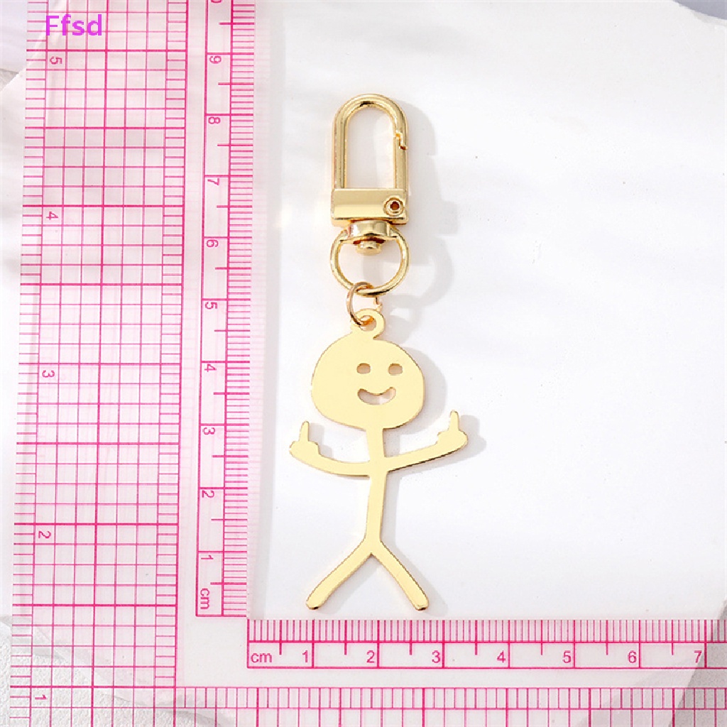 {Ffsd} Móc Chìa Khóa Hình Ngón Tay Giữa Phong Cách Punk Hip Hop Vui Nhộn Đơn Giản * Bán Chạy