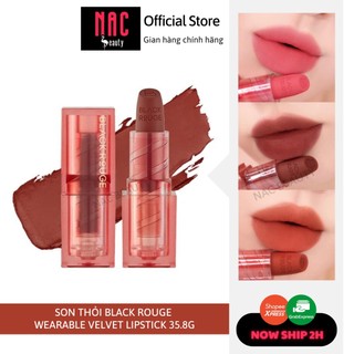 Son thỏi Black Rouge Wearable Velvet Lipstick 35.8g