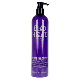 Dầu gội tím cho tóc bạch kim Tigi Bed Head Dumb Blonde Purple Toning Shampoo 400ml [ Fanola ]