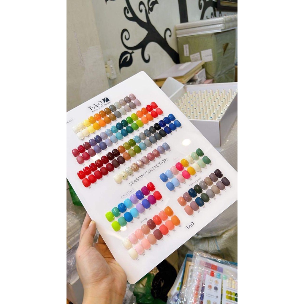 Set sơn gel 88 chai  TAO- tặng kèm bảng màu và base top trong set
