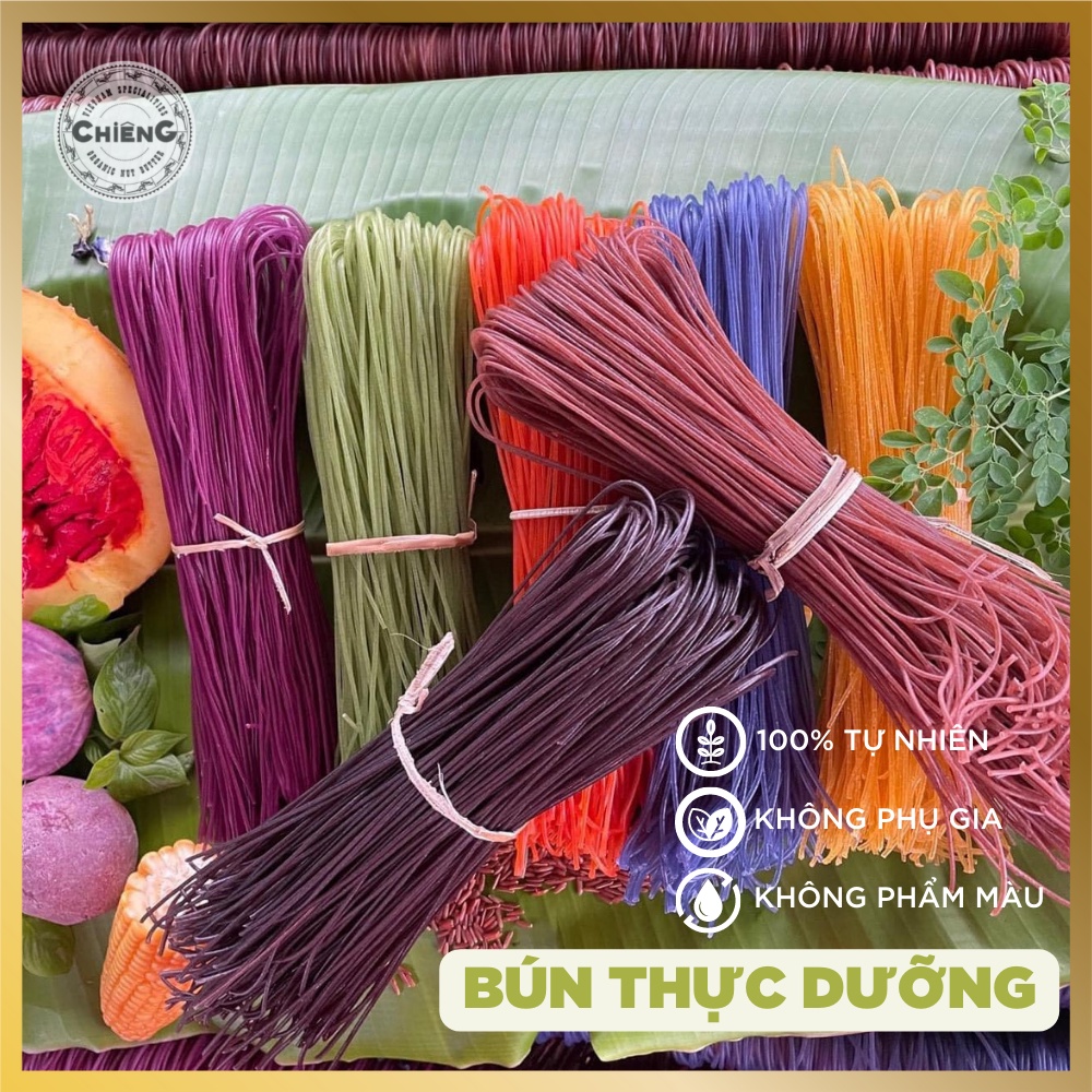 Bún Gạo Lứt H.uyết Rồng Gạo Lứt Đen - Bún Ngũ Sắc Rau Củ - Thực Dưỡng