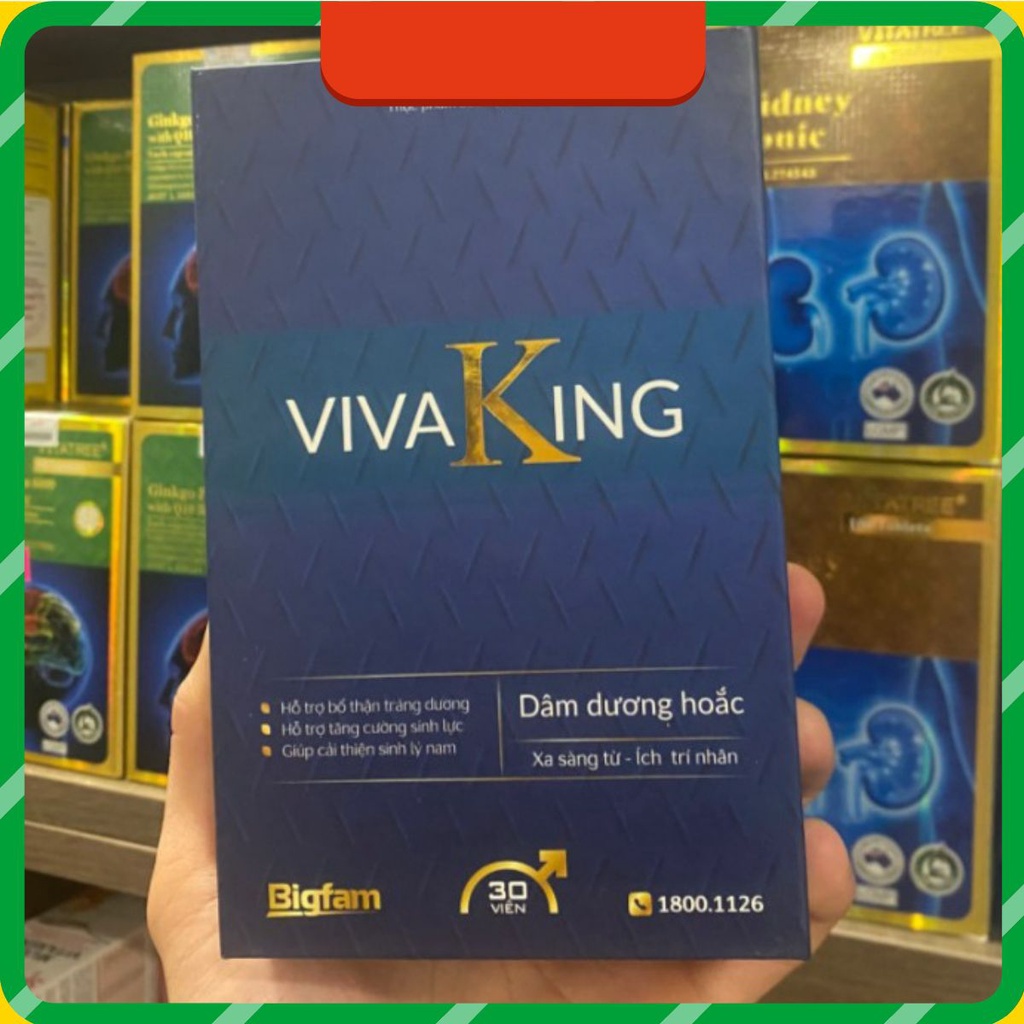 Viên uống Vivaking - Hỗ Trợ Sinh Lý Nam- Bigfam- Lọ 30 viên