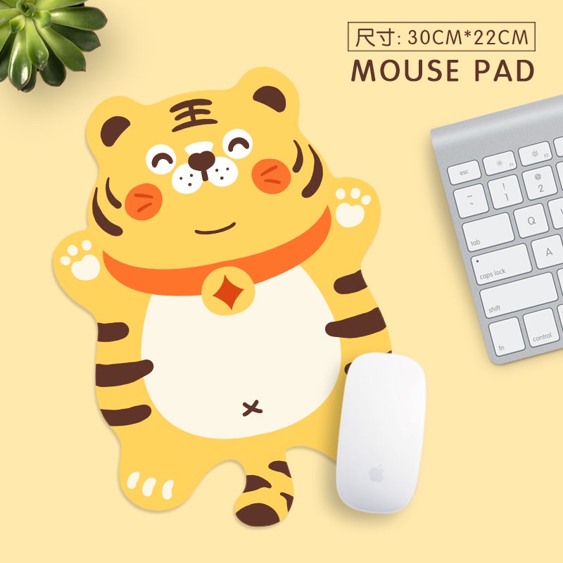 Tấm Lót Chuột Và Bàn Phím Máy Tính Dày Dặn Hình Chú Hổ Dễ Thương Chống Trượt Tiện Dụng Cho Gia Đình / Văn Phòng