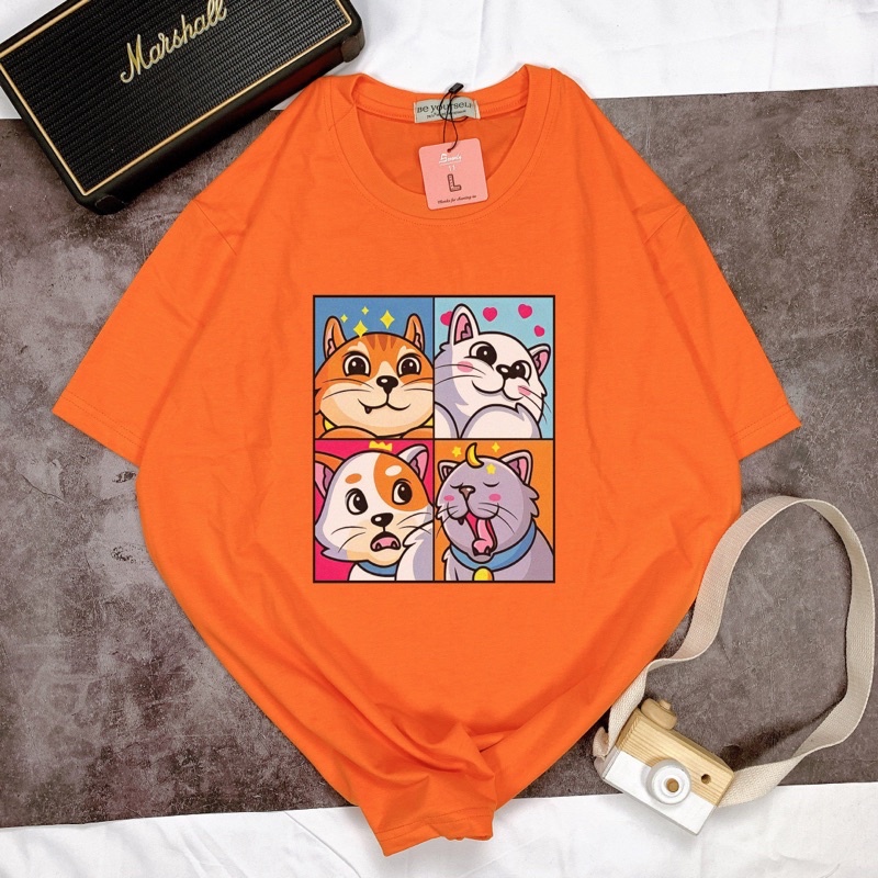 Áo Thun Tay Ngắn UNISEX TẾT MÈO CAT BOSS “HOÀNG THƯỢNG” - Hình chụp thật (Đủ size M-L-XL-XXL)
