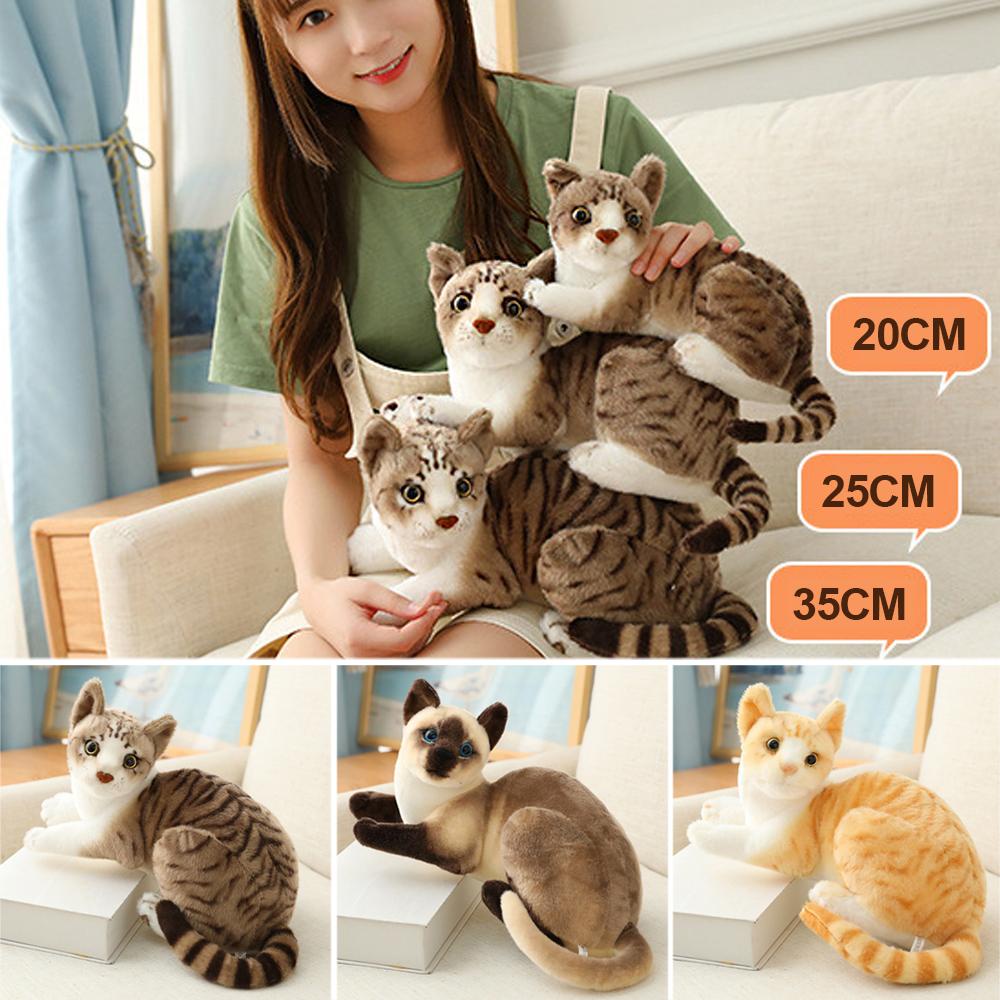 Đồ Chơi Nhồi Bông Hình Mèo Thân Ngắn Dễ Thương H2P4