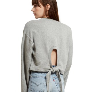 ALEXANDER WANG Tie Back Cropped Sweatshirt $295