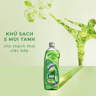 Nước rửa chén sunlight matcha trà xanh nhật khử mùi tanh chai 400g 400 g