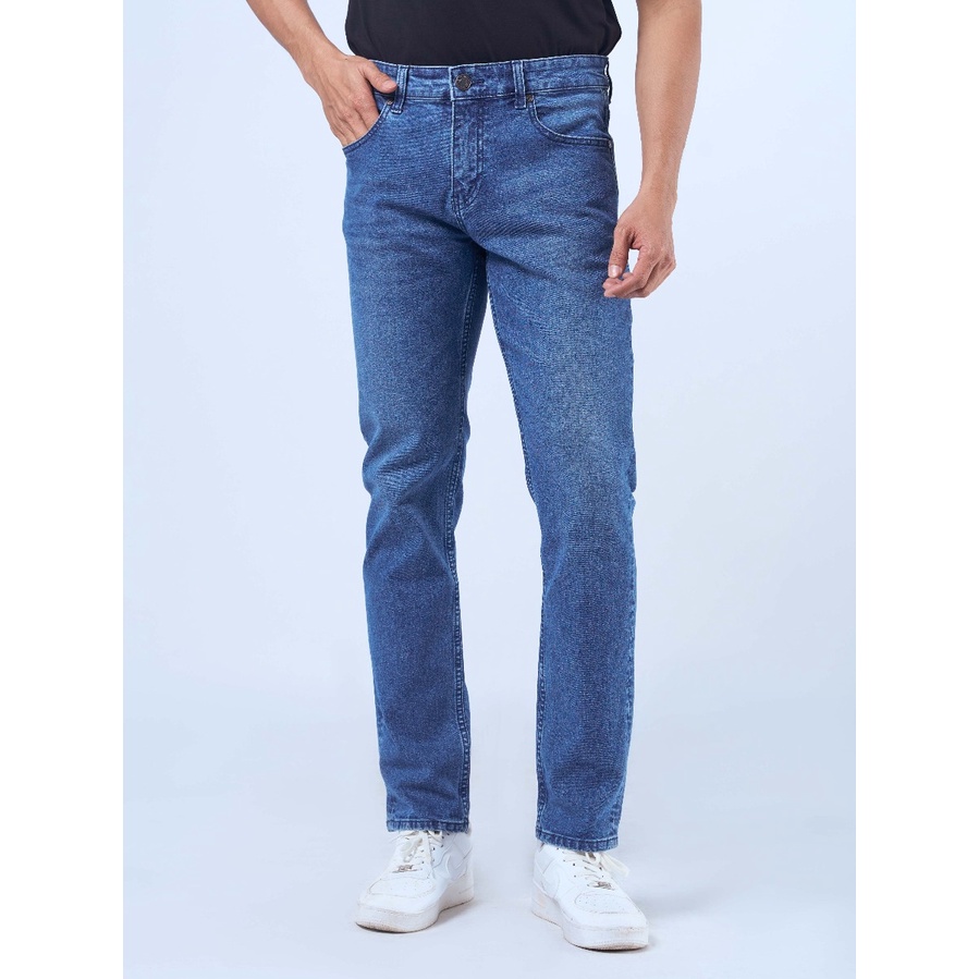 Quần jeans owen màu xanh slim fit QJSL221488