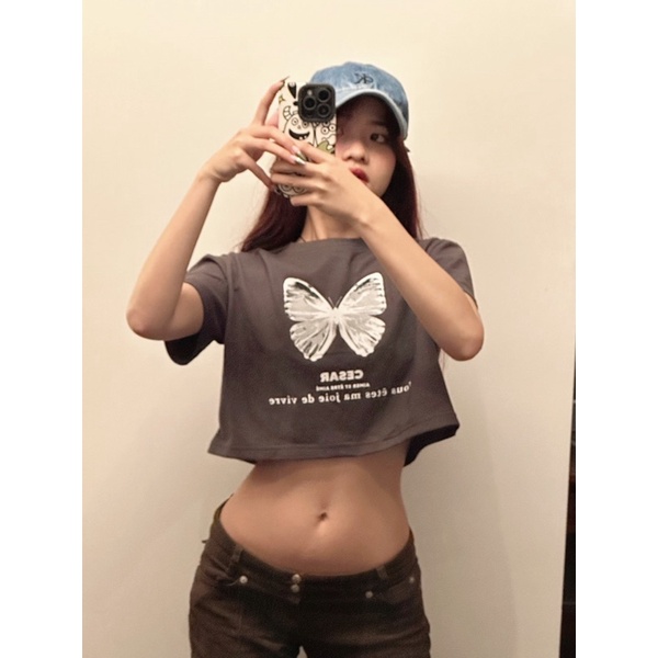 ÁO THUN CROPTOP BABY TEE CESAR