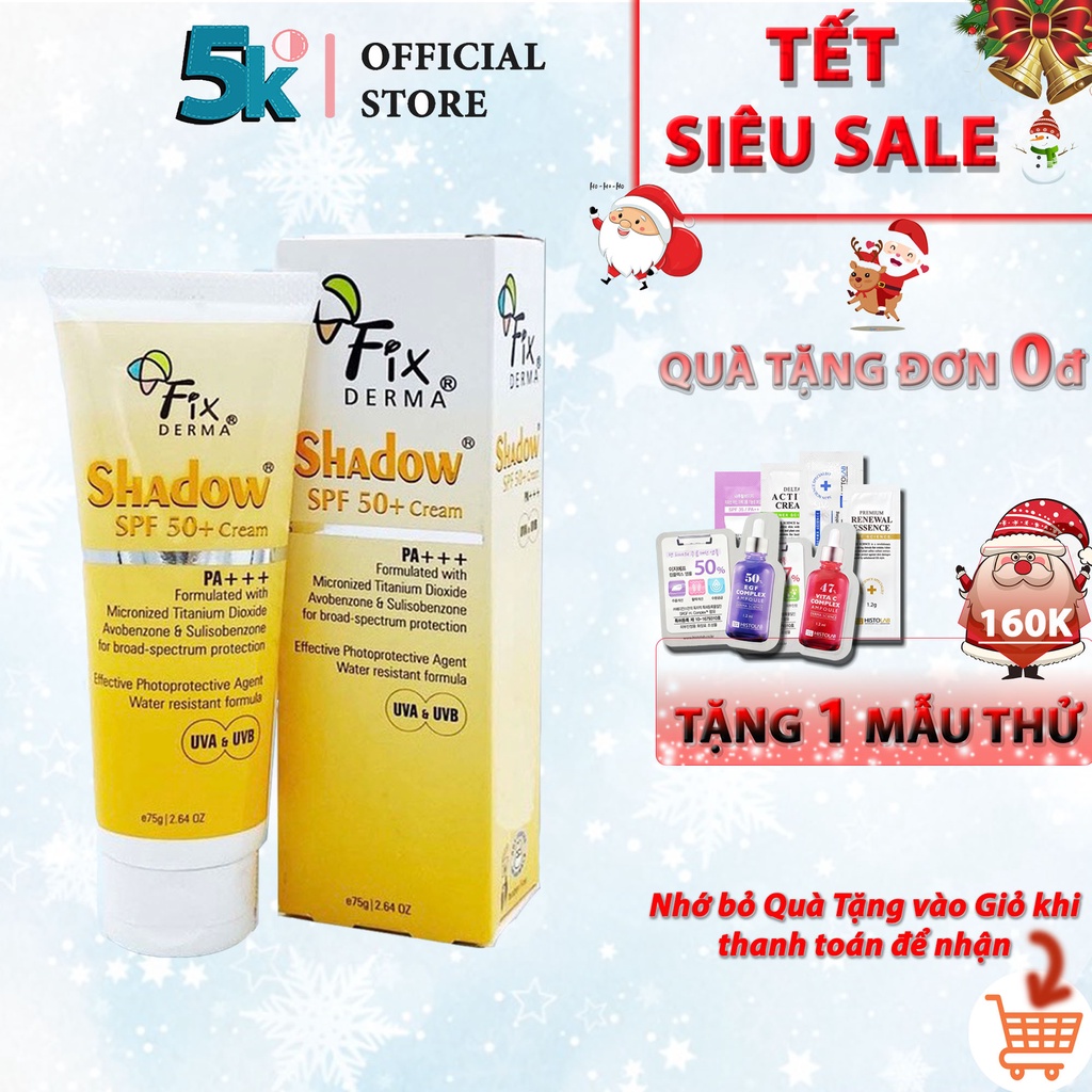 Kem Chống Nắng Fixderma Shadow SPF 50+ Cream 75g