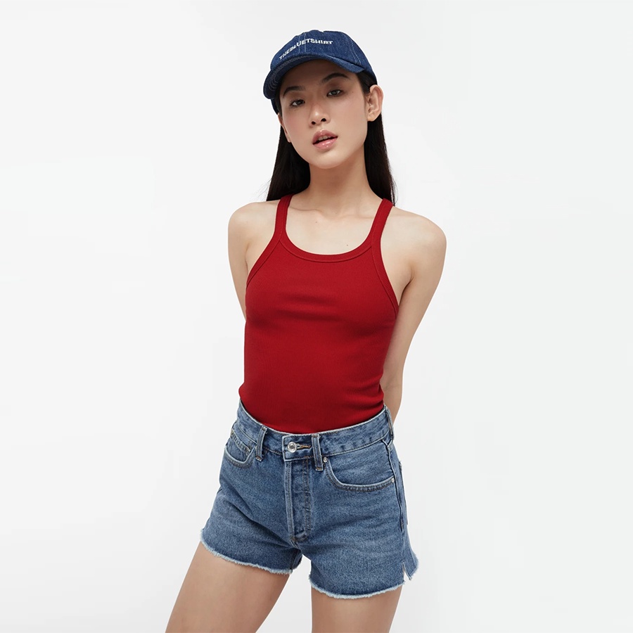 TheBlueTshirt - Áo Ba Lỗ Nữ Màu Đỏ - Real Tank - Red