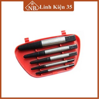 Bộ tháo bu lông ốc vít-5 mũi (tháo khoét ốc gẫy trờn ren)