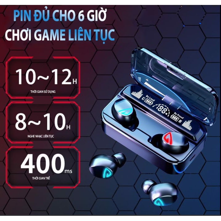 Tai Nghe Bluetooth S10 Pro - Pin 6-8 Tiếng - Âm Thanh Hay - Kiêm Sạc Dự Phòng