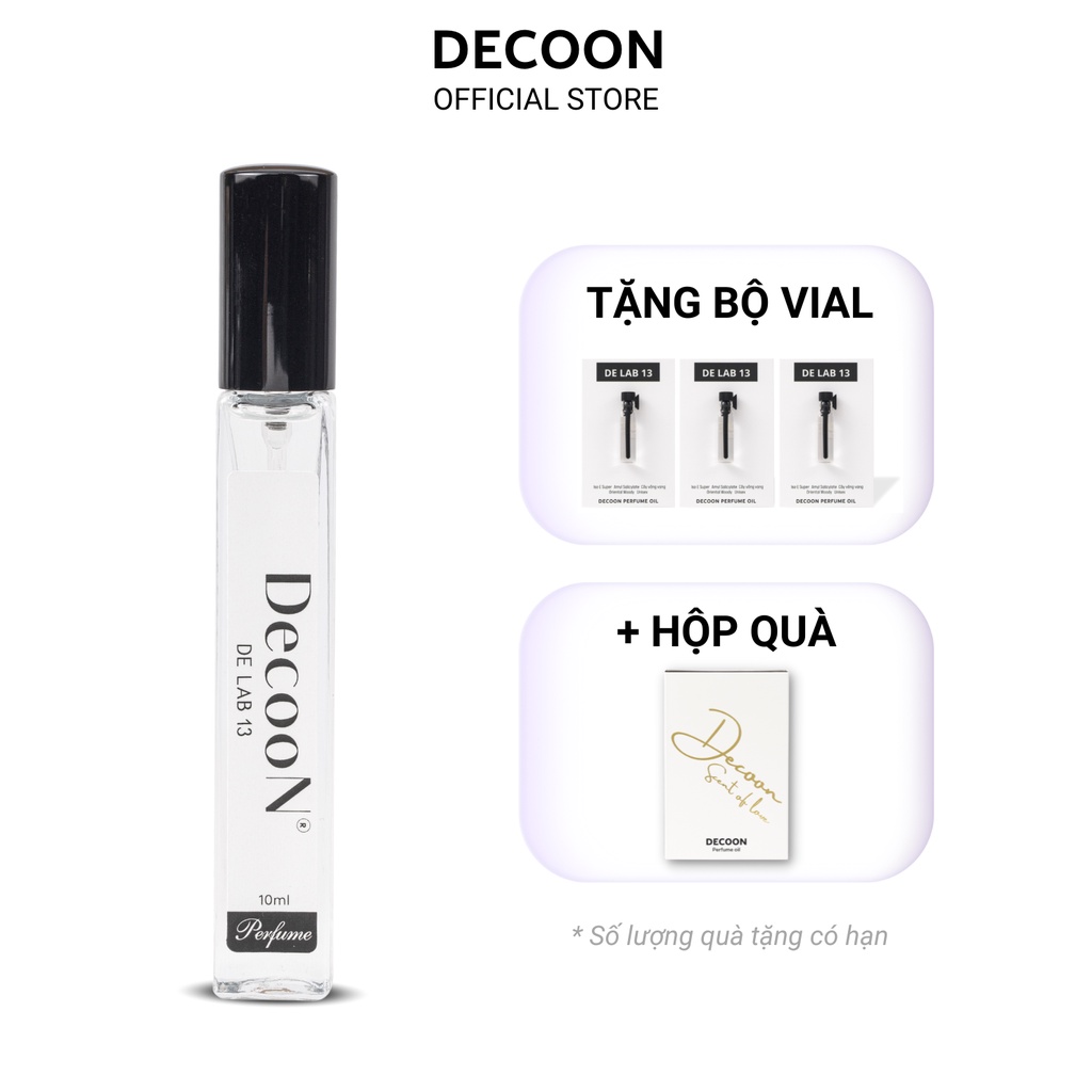 Tinh dầu thơm Decoon De Lab 13, La Muse 19, La vie en rose lưu hương lâu mùi hương ngọt ngào quyến rũ kẹo ngọt