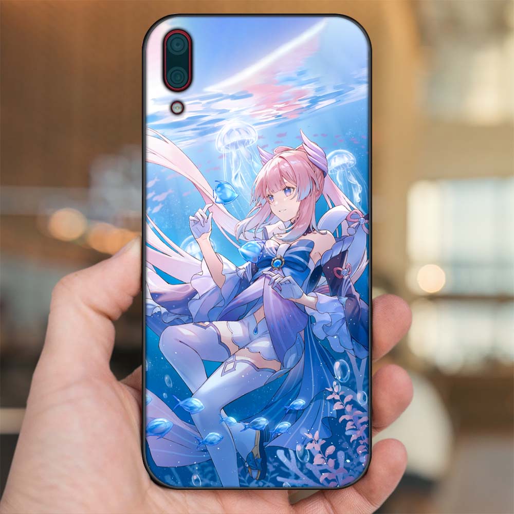 Ốp lưng Huawei Y7 Pro 2019 viền đen in hình Sangonomiya Kokomi Genshin Impact