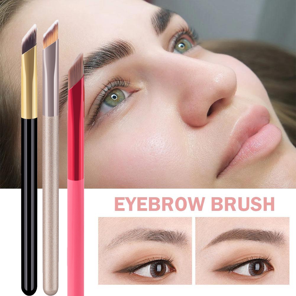 Cọ Trang Điểm Mắt / Lông Mày / Kẻ Mắt Đa Năng Đầu Vuông Chéo Góc Phẳng Siêu Mỏng Chuyên Nghiệp