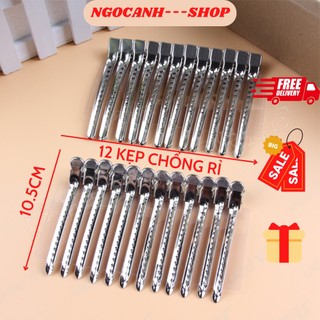 Kẹp mỏ vịt kẹp định hình tóc làm tóc Size to chuyên dụng bằng thép chống gỉ Hàng Loại