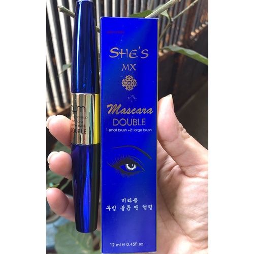 Chuốt Mi 2 Đầu She’s MX Miracle 3 in 1 Double Mascara 12ml Hàn Quốc