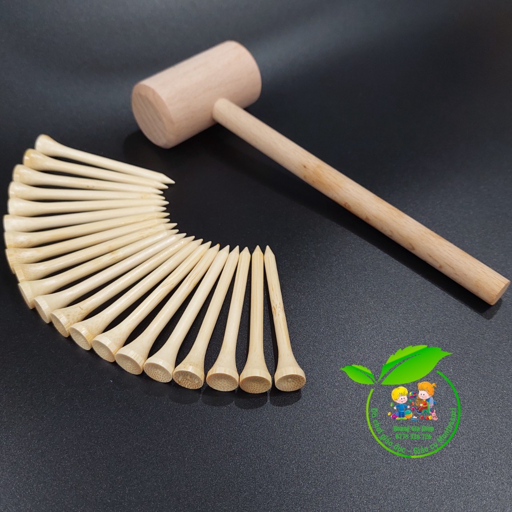 Set búa đinh gỗ cho bé rèn vận động tinh
