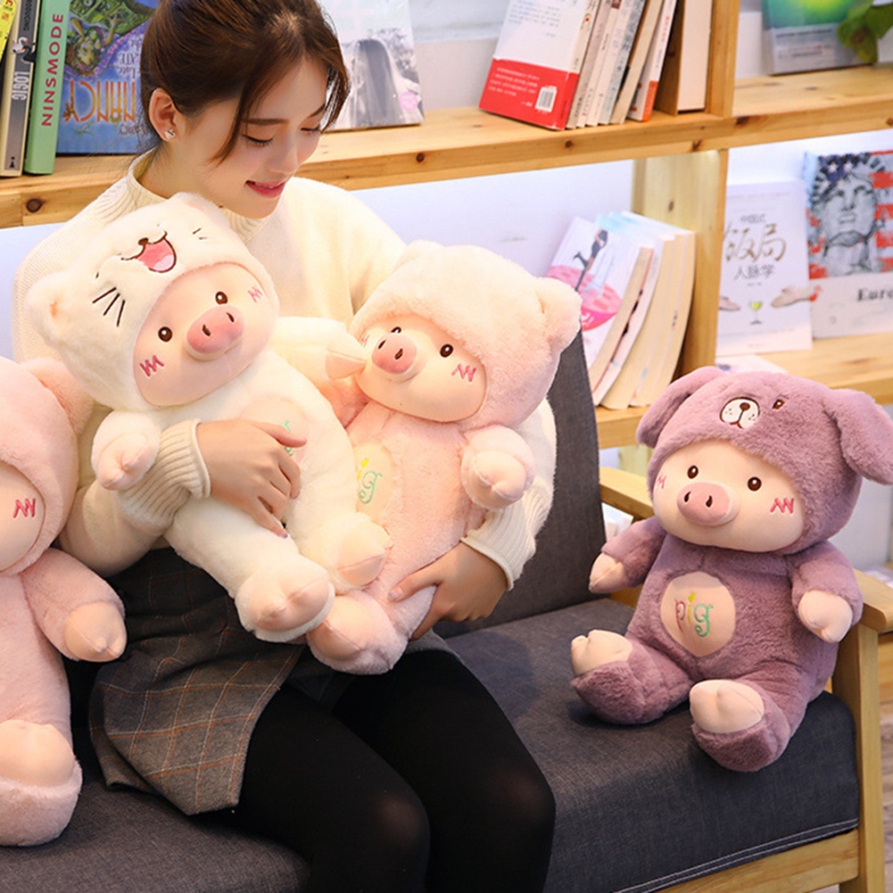 Đồ chơi nhồi bông Hình Chú Heo / Mèo / Gấu Vui Nhộn Sunshine123