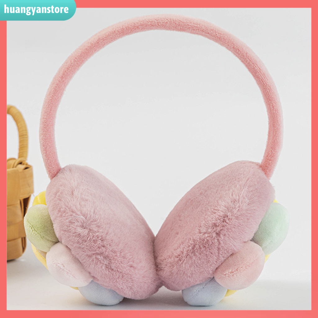 HY/ Bông Chụp Tai Giữ Ấm Hoạ Tiết Hoa Hướng Dương Cho Bé