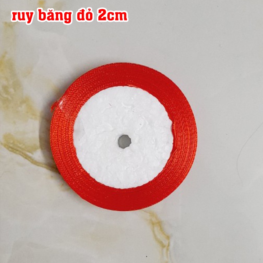 Ruy băng lụa cuộn dài 22m-30m bản rộng 2cm/3cm/4cm
