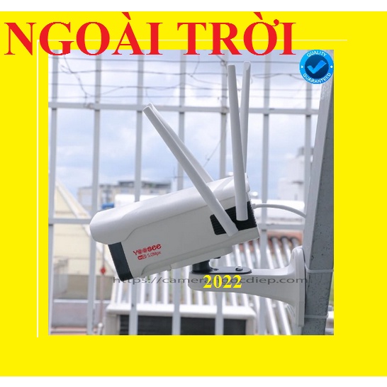 Camera Yoosee thân xoay ngoài trời 48 led, siêu chống nước, xoay 180 độ, xem đêm có màu, bảo hành 12 tháng