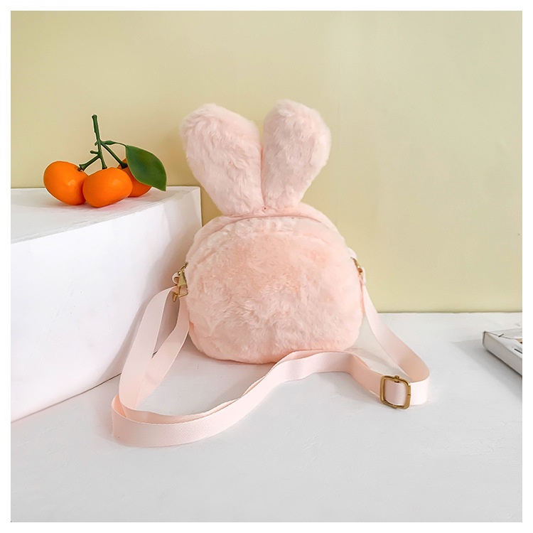 Túi đeo chéo thỏ bông siêu đáng yêu cho bé gái