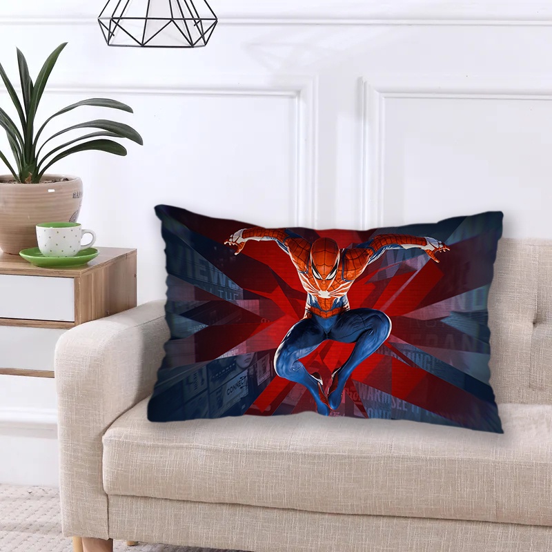 Spider-Man Polyester Gối Trường Hợp Siêu Anh Hùng Spider-Man Một Mặt In Polyester Xe Cushion Cover Trang Trí Nhà