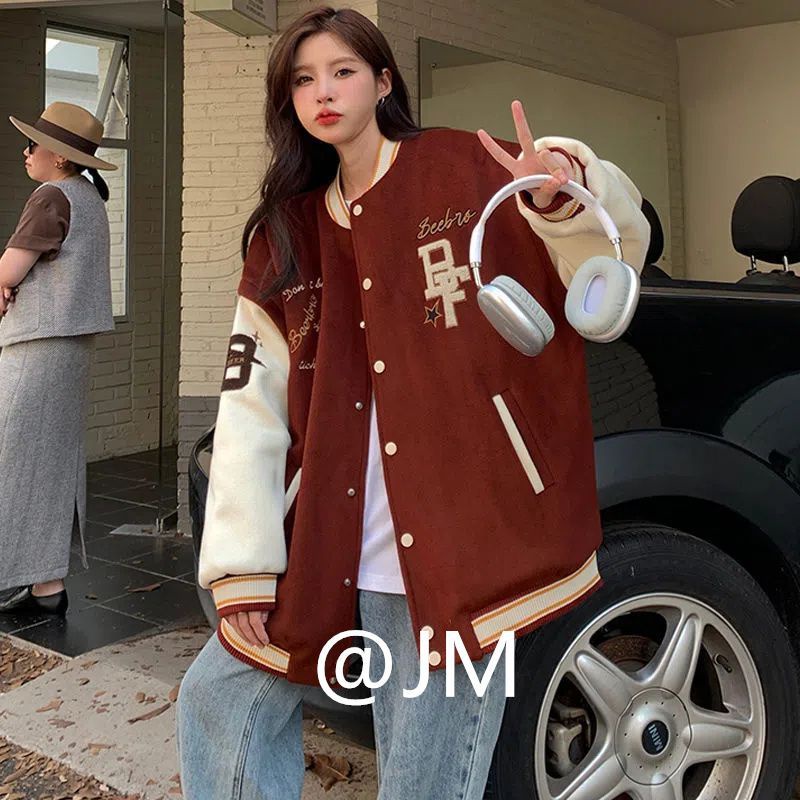 Áo Khoác Dáng Rộng Thiết Kế Mới Thời Trang Mùa Thu Đông Theo Phong Cách