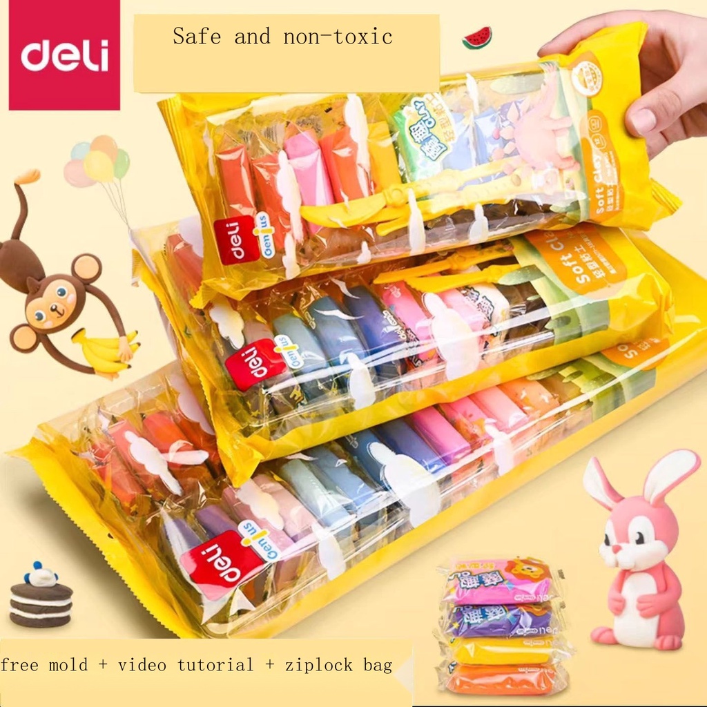 Khuôn Đất Sét 24 Màu 12 Màu Sắc 36 Màu Siêu Nhẹ Dành Cho Học Sinh Tiểu Học / Trường Mẫu Giáo