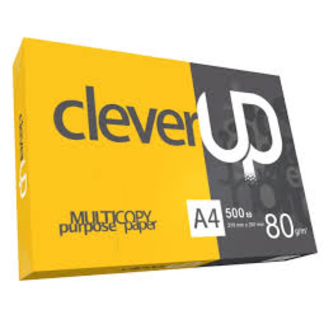 Giấy Clever Up A4 ĐL 80gsm (500 tờ/ xấp)